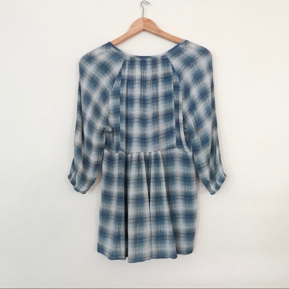Anthropologie Maeve Cavalon Plaid Check Tunic XS - Picture 3 of 7